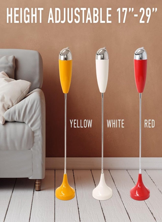 Japard Outdoor Ashtray with Lid - Adjustable Smoking Stand for Outside Patio with Shaft Funny Design Indoor Cigarette Ash Tray Butt Disposal Windproof Gift Men (Yellow, 5.9x5.9x29.5) - Image 2